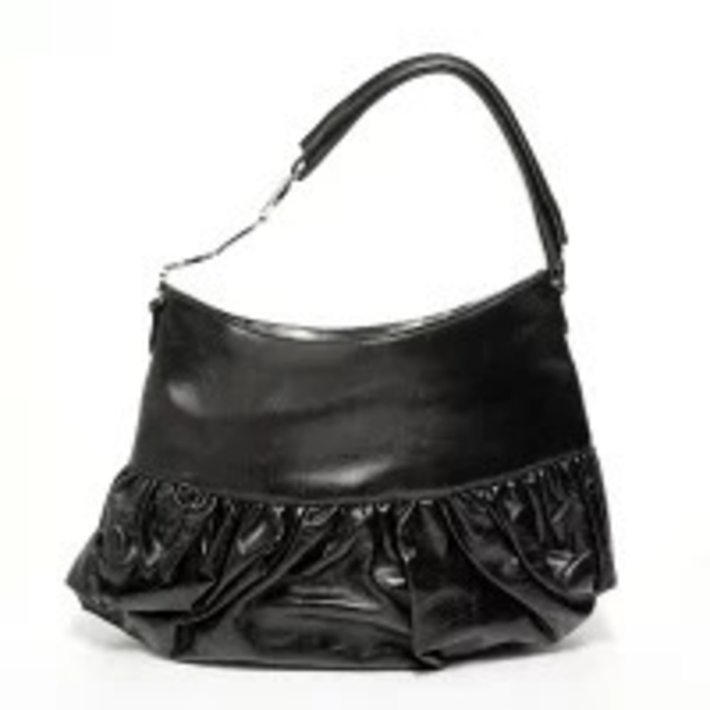 Christian Dior Galliano Leather Hobo Bag Black
